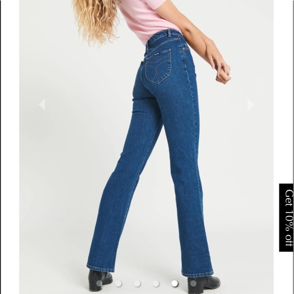 dusters bootcut eco ruby blue jeans from rolla’s - Picture 3 of 4